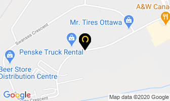 Canadian Barcode & Plastic Card Supply in Ottawa map