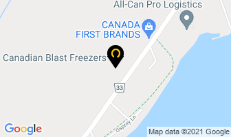 Canadian Blast Freezers in Quinte West map