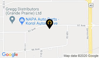 Canadian Collision Global Solutions in Grande Prairie map