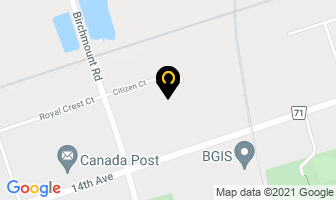 Canadian Fire Alarm Association in Markham map