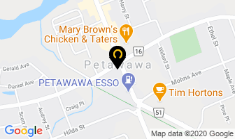 Canadian First Financial Centre in Petawawa map