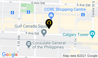 Canadian Natural Resources Limited in Calgary map