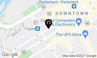 Canadian Payments Association in Ottawa map
