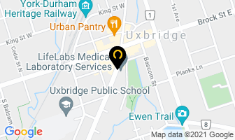 Canadian Pizza House in Uxbridge map