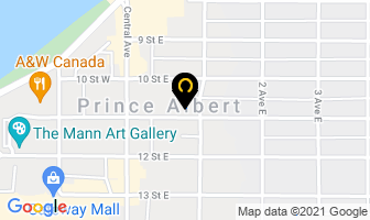 Canadian Red Cross in Prince Albert map