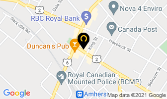 Canadian Red Cross in Amherst map