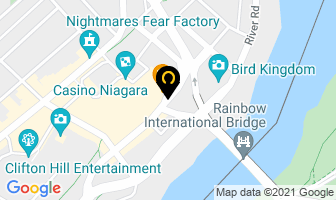 Canadian Scene Skyline Foxhead in Niagara Falls map