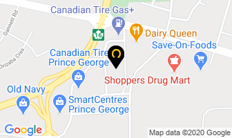 Canadian Tire in Prince George map