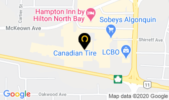 Canadian Tire in North Bay map