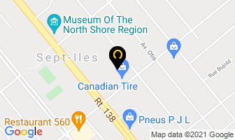 Canadian Tire in Sept-Îles map