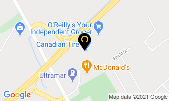 Canadian Tire in Prescott map