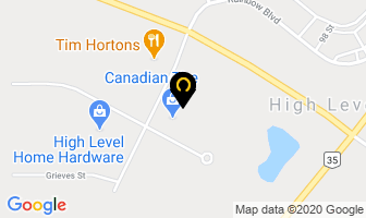 Canadian Tire in High Level map