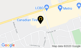 Canadian Tire General Store in Cobourg map