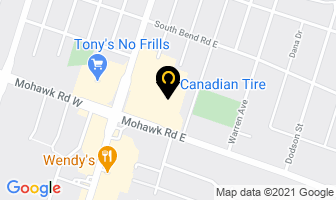 Canadian Tire General Store in Hamilton map