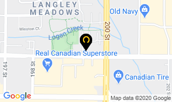 Canadian Western Bank in Langley map