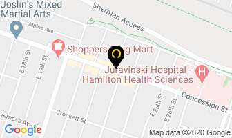 Cancer Assistance Program in Hamilton map
