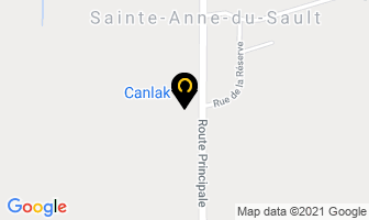 Canlak in Daveluyville map