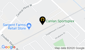 Canlan Sportsplex in Mississauga map