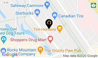 Canmore Crossing in Canmore map