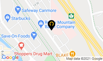 Canmore General Hospital in Canmore map