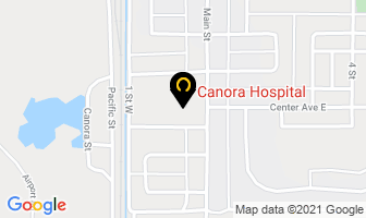 Canora Hospital in Canora map