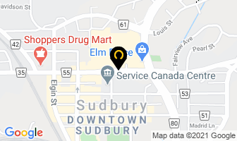 Canpress in Sudbury map