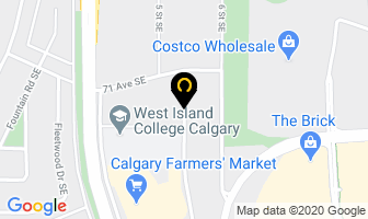 Cansel Surveying Equipment in Calgary map