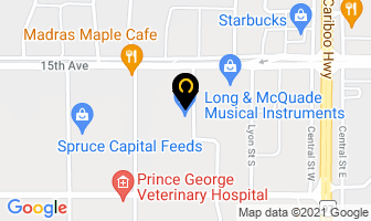Canterbury Coffee in Prince George map