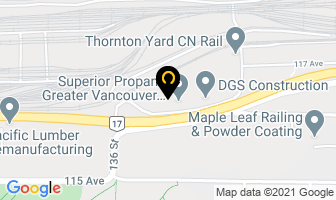 Canwest Propane in Surrey map
