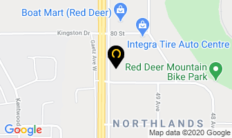 Canwest Propane in Red Deer map