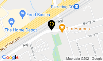 Canyon Wolf Grill & Bar in Pickering map