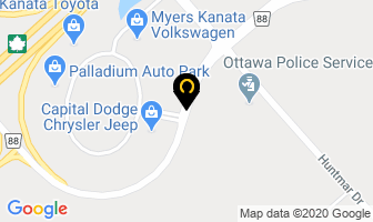 Capital Dodge Chrysler Jeep Ltd in Ottawa map