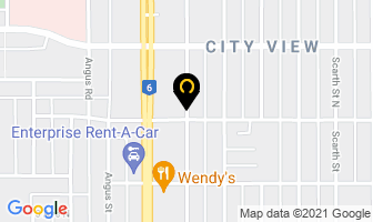 Capital Eaves & Roofing in Regina map