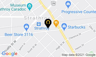 Car Wash In Strathroy in Strathroy map
