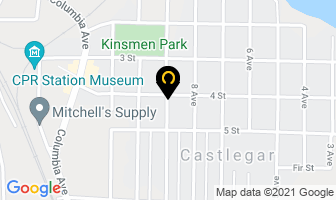 Carberry Trail Funeral Homes in Castlegar map