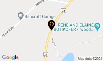 Card Bros in Bancroft map