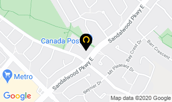 Cardboard Memories in Brampton map