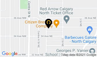 Cardic Construction Inc in Calgary map