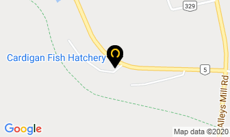 Cardigan Fish Hatchery in Cardigan map