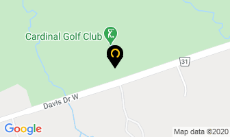Cardinal Golf Club in Kingston map