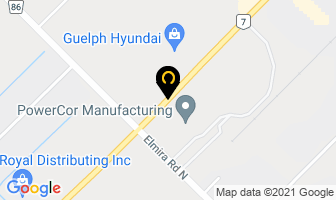 Carere Bridge Ltd in Guelph map