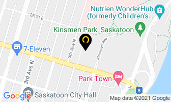 Carey's Cafe in Saskatoon map