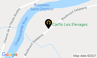 Carfio Les Elevages Inc in Mercier map