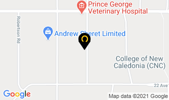 Caribou Brewmasters Inc in Prince George map