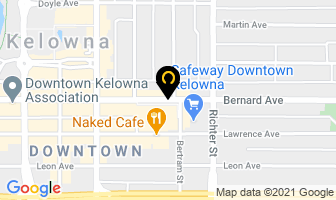 Carlson Wagonlit Travel Vacation Dept in Kelowna map
