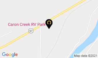 Caron Creek Rv Park in Peace River B map
