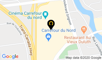 Carrefour Du Nord in Saint-Jérôme map