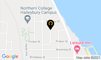 Carrier Cory & Carole in Haileybury map