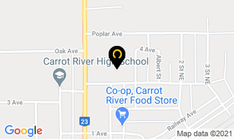 Carrot River Elementary School in Carrot River map