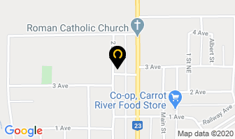 Carrot River Jr Sr High in Carrot River map